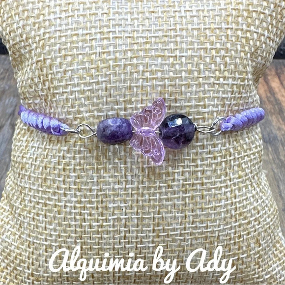 Alquimia by Ady Purple Butterfly Bracelet - Picture 1 of 7